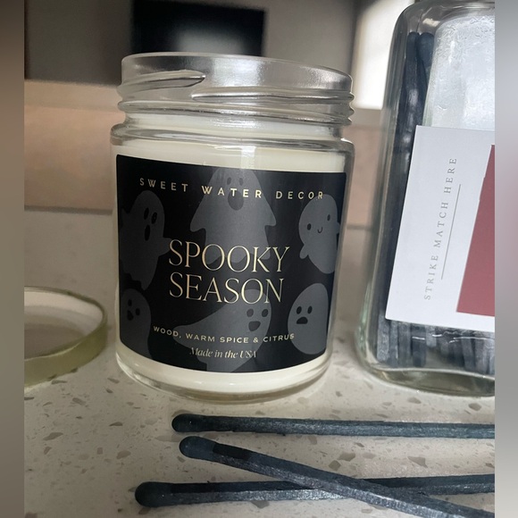 New Spooky Season Candle with Black Safety Candles - Picture 6 of 7